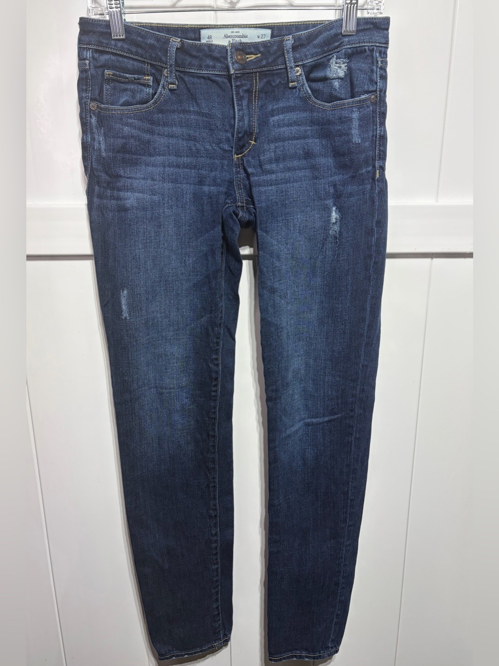 Abercrombie & Fitch super skinny blue jeans